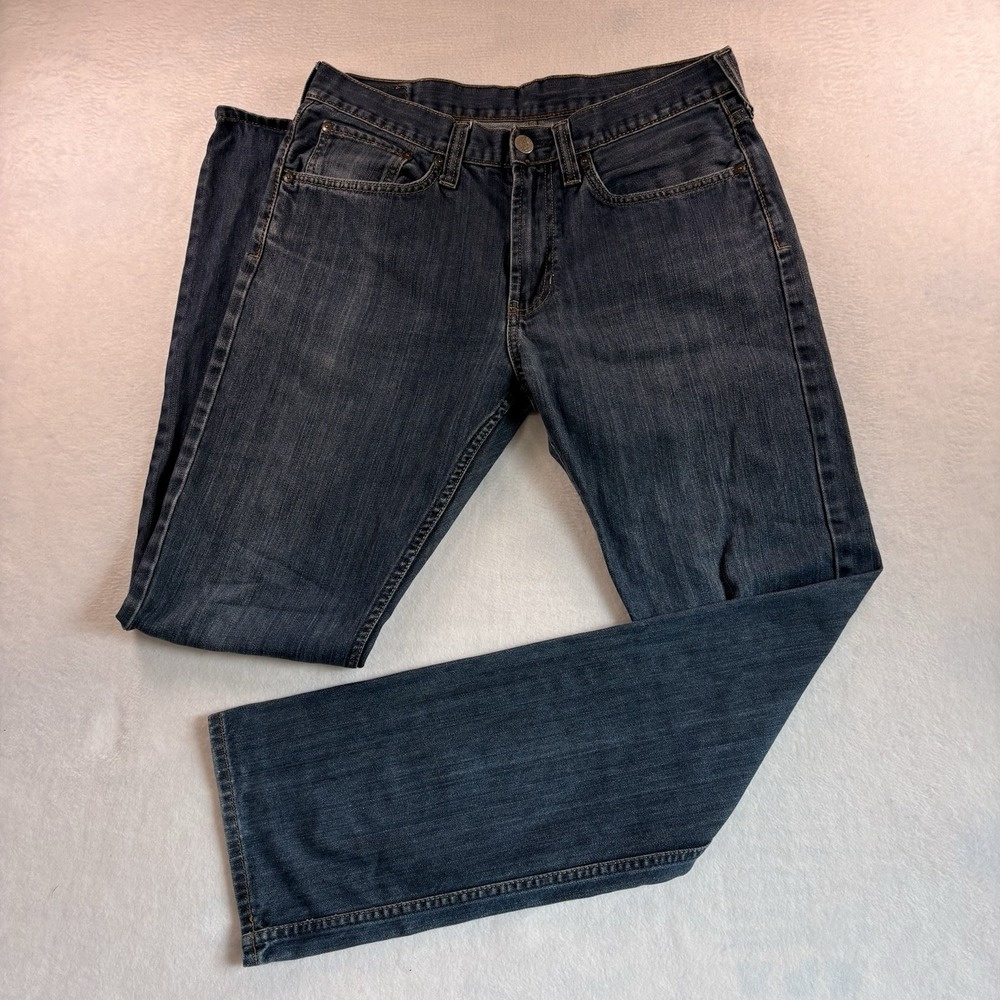 Bullhead Gravels Slim Fit Jeans Mens Size 33x34 Blue Medium Wash Slight Distress
